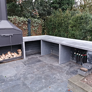 Buitenkeuken beton kokbeton