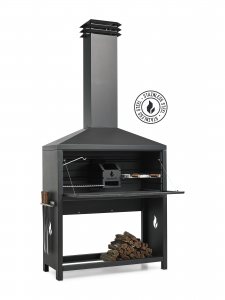 Braaimaster Premium 1200 Black Inox | Vrijstaand