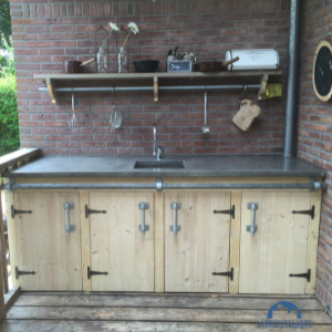 buitenkeuken kokbeton mat