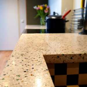 terrazzo aanrechtblad kokbeton