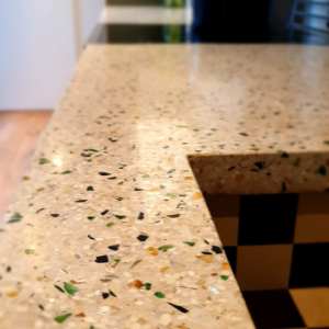 Terrazzo kokbeton keuken spoelbak wasbak