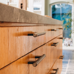 houtdoor keuken hout beton kokbeton grepen