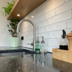 terrazzo aanrechtblad kokbeton